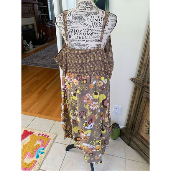 Vintage Cotton Retro Pattern Sundress - Picture 4 of 9